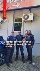 VÍDEO: Guardas salvam criança engasgada com bala em Limeira