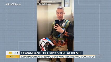 Comandante do Giro sofre acidente durante trilha de moto e está na UTI